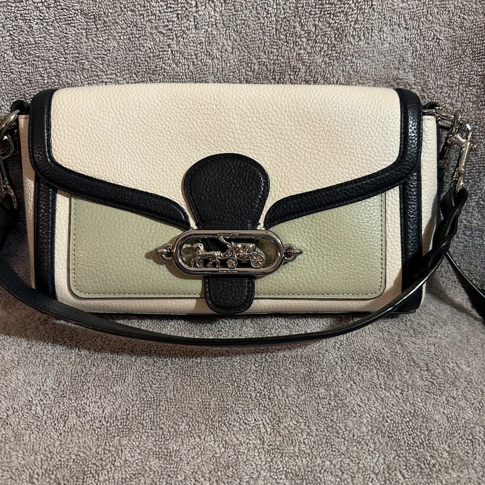 Coach color block leather crossbody